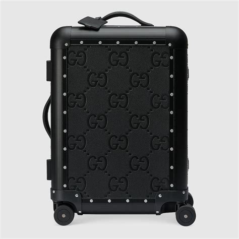 gucci porter cabin plus trolley|Gucci Porter cabin plus trolley in black leather .